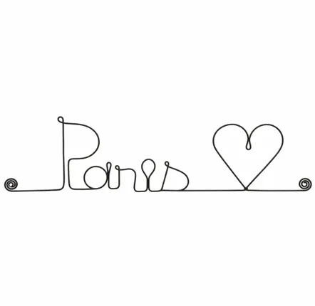 Gifts - Wire Wall Decoration - City -\" Paris\ "” - to be pinned - BIJOUX DE MUR