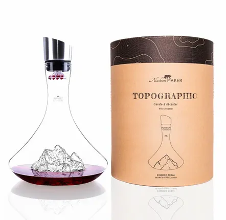 Gifts - Topographic Long Drink Glass - ALASKAN MAKER