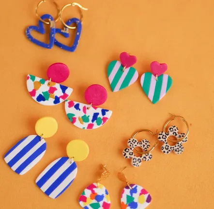 Bijoux - Boucles oreilles colorées - COULEURS COEUR
