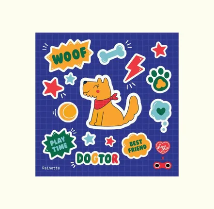 Accessoires enfants - Autocollants réfléchissants - Petites planches - RAINETTE
