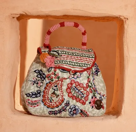 Bags and totes - The Mint Paisley Poppy - RABARI