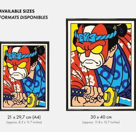 Poster - Print "Justice-Kun" (Size 30x40cm or A4) - YEAAAH! STUDIO