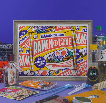 Poster - Print "Ramen is Love” (Size 30x40cm) - YEAAAH! STUDIO