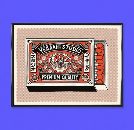 Poster - Print " Matchbox ” (Size 30x40cm) - YEAAAH! STUDIO