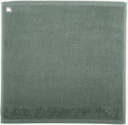 Torchons textile - Essuie-mains Oeillet Curl Vert de gris 50 x 50 - MAISON VIVARAISE - SDE VIVARAISE WINKLER
