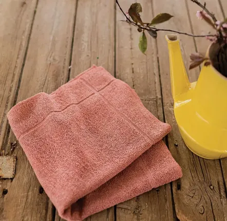 Torchons textile - Essuie-mains Loess Bois de rose 50 x 50 - MAISON VIVARAISE - SDE VIVARAISE WINKLER