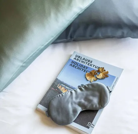 Sleepwear - Ashley Sleep Mask Cendre 9 X 23 - MAISON VIVARAISE - SDE VIVARAISE WINKLER