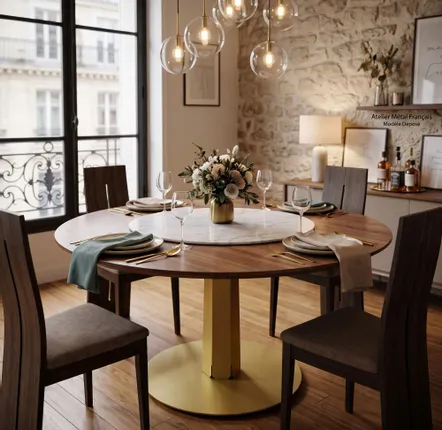 Tables Salle à Manger - PIED DE TABLE CENTRAL ZIRCON - DECO-GEM