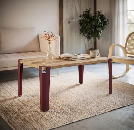 Tables basses - PIED DE TABLE BASSE EN ACIER  SAPHIR - LOT DE 2 PIEDS - DECO-GEM