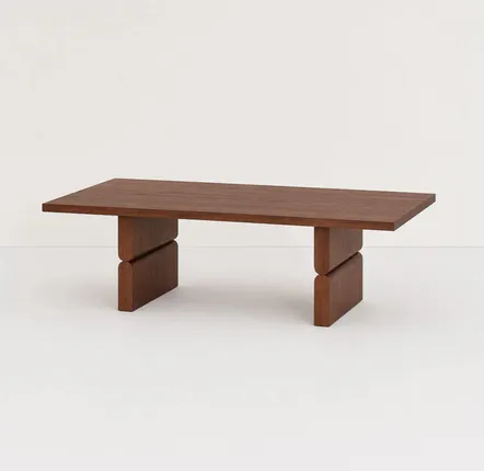 Armchairs - Coffee table stained wood noon - NOBODINOZ
