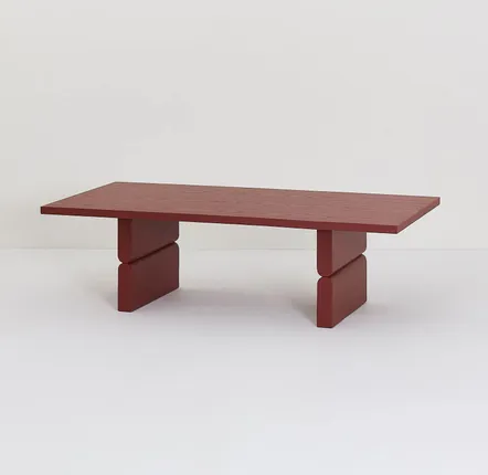 Armchairs - Coffee table coloured wood noon - NOBODINOZ