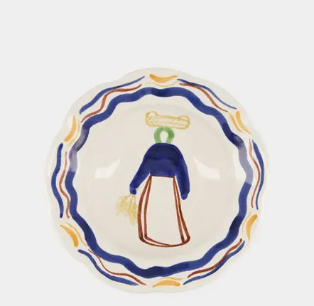 Assiettes au quotidien - HAND-PAINTED COMPORTA THE HARVESTER STONEWARE SOUP PLATE - HOUSE OF CAPRICORN