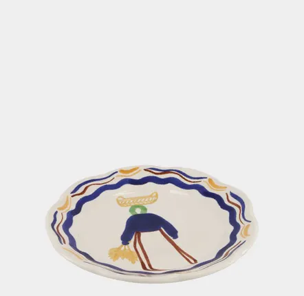 Assiettes au quotidien - HAND-PAINTED COMPORTA THE HARVESTER STONEWARE DESSERT PLATE - HOUSE OF CAPRICORN