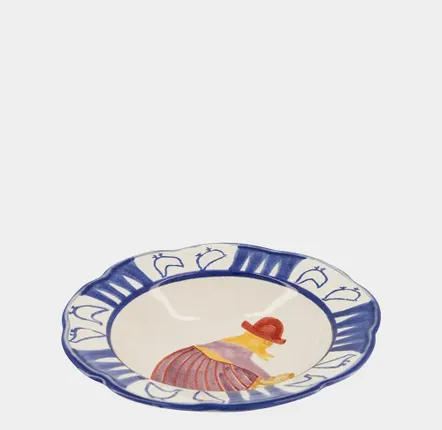 Assiettes au quotidien - HAND-PAINTED COMPORTA THE FARMER STONEWARE  SOUP PLATE - HOUSE OF CAPRICORN