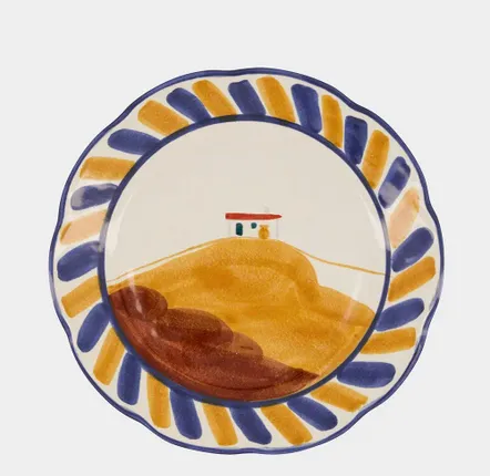 Assiettes au quotidien - HAND-PAINTED COMPORTA HOUSE STONEWARE DINNER PLATE - HOUSE OF CAPRICORN