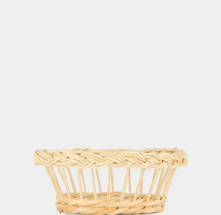 Plats et saladiers - HANDMADE VITÓRIA NATURAL WICKER SMALL BREAD BASKET - HOUSE OF CAPRICORN