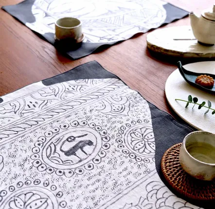Foulards et écharpes - Tissu Buncheong Celadon (Maebyeong) - BON`EE(LIVING ART BRAND)