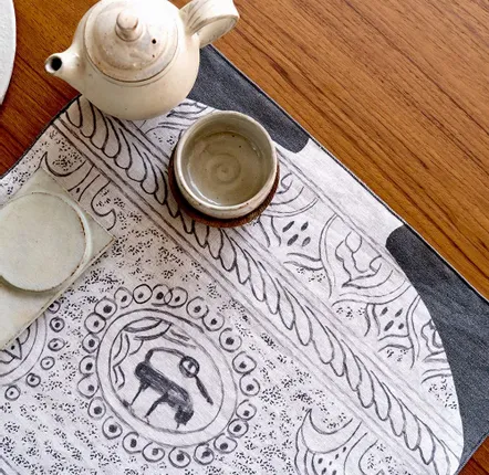 Foulards et écharpes - Tissu Buncheong Celadon (Maebyeong) - BON`EE(LIVING ART BRAND)