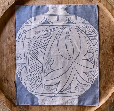 Foulards et écharpes - Tissu Buncheong Celadon (Pyeonbyeong) - BON`EE(LIVING ART BRAND)
