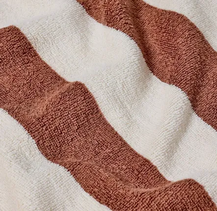 Bath towels - Napkin - brown stripes - DESIGN TRIP