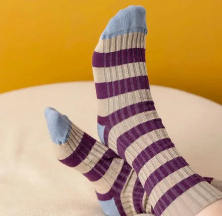 Chaussettes - Chaussettes Colette Burgundy 42/45 - LA CERISE SUR LE GATEAU