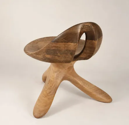 Chaises - Morphe | Fauteuil Sculpté Exclusif | Chêne Européen Massif - NEXART