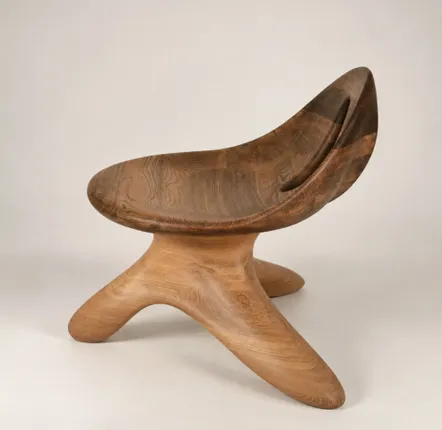 Chaises - Morphe | Fauteuil Sculpté Exclusif | Chêne Européen Massif - NEXART