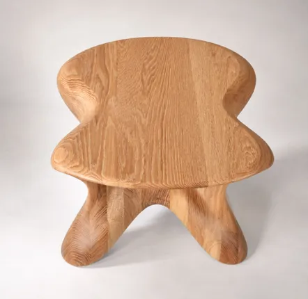 Tabourets - Aura | Tabouret Sculpté Exclusif | Chêne Européen Massif - NEXART
