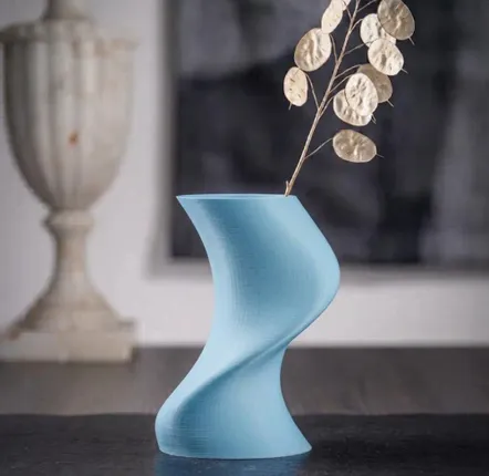 Aménagements pour bureau - Vase imprimé en 3D « BAILE » | Bleu bébé - AUURA