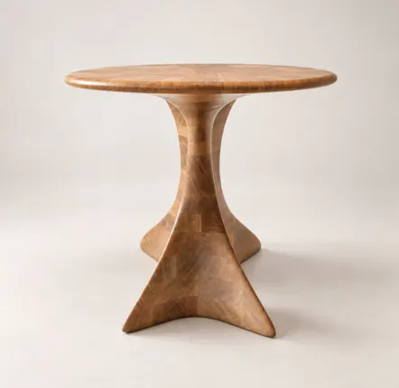 Design objects - Aphrodite Sculpted Table | European Oak Wood - NEXART