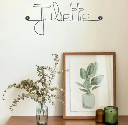 Objets déco enfant - Mot, Prénom, Nom de ville à personnaliser - Long - Décoration Murale - BIJOUX DE MUR