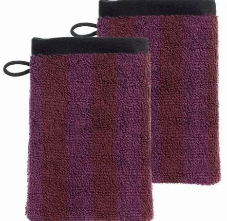 Other bath linens - Set of 2 wash mitts Charly Figue 15 X 21 - LA CERISE SUR LE GATEAU