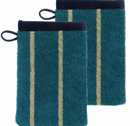 Other bath linens - Set of 2 wash mitts Charly Abyss 15 X 21 - LA CERISE SUR LE GATEAU
