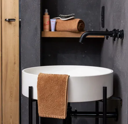 Bath towels - Bora Bath Towel Cannelle 50 X 100 - MAISON VIVARAISE - SDE VIVARAISE WINKLER