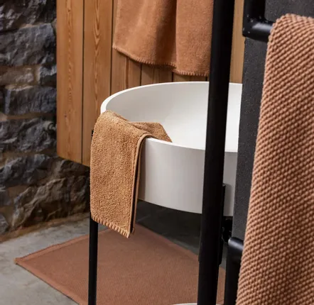 Bath towels - Bora Bath Towel Cannelle 70 X 130 - MAISON VIVARAISE - SDE VIVARAISE WINKLER