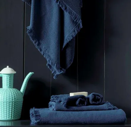 Bath towels - Bath Sheet Luna Midnight 100 X 160 - LA CERISE SUR LE GATEAU