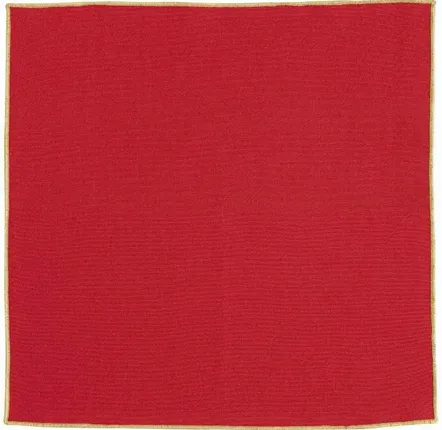 Serviettes - Serviette de table recyclée Grace Rubis 40 x 40 - MAISON VIVARAISE - SDE VIVARAISE WINKLER