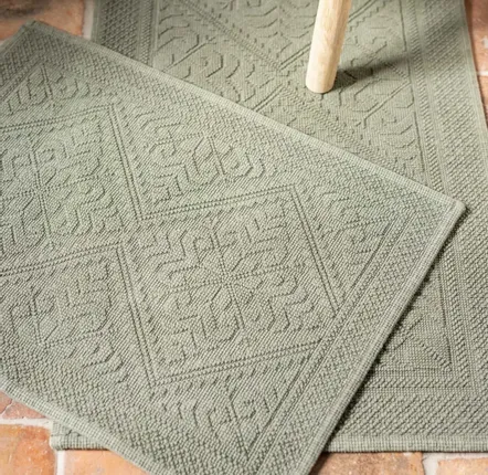 Other bath linens - Enzo Bath Mat Tilleul 54 X 64 - MAISON VIVARAISE - SDE VIVARAISE WINKLER