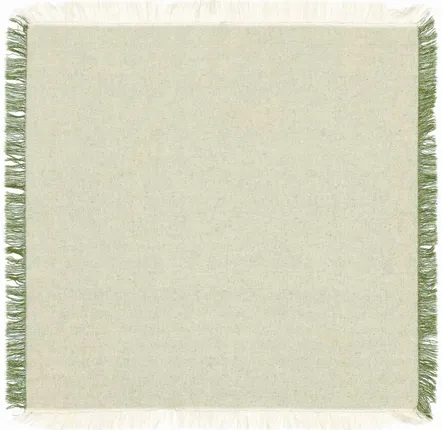 Serviettes - Serviette de table recyclée Kalea Naturel/Épicéa 45 x 45 - MAISON VIVARAISE - SDE VIVARAISE WINKLER