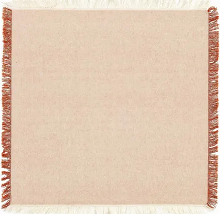 Serviettes - Serviette de table recyclée Kalea Naturel/Rouille 45 x 45 - MAISON VIVARAISE - SDE VIVARAISE WINKLER
