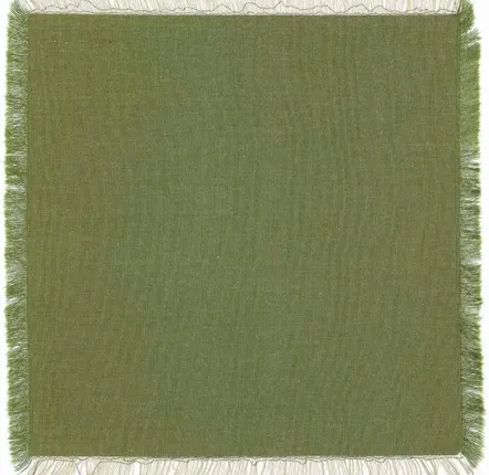 Serviettes - Serviette de table recyclée Kalea Épicéa 45 x 45 - MAISON VIVARAISE - SDE VIVARAISE WINKLER