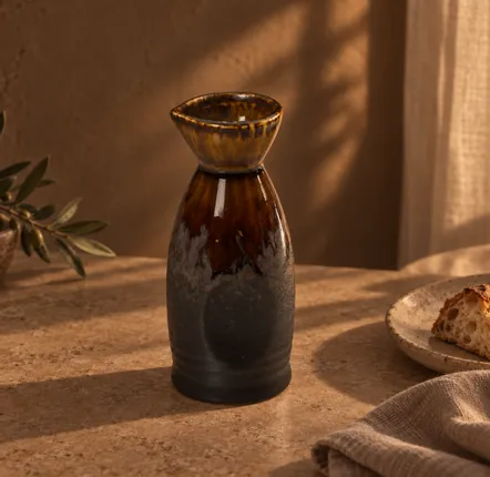 Carafes - The Merapi Saké Pourer - Brown - BAZAR BIZAR LIVING