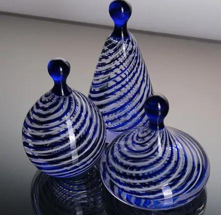 Verre d'art - Objet Décoratif Sfera Filigrana en Verre Soufflé - BELS & PEARL
