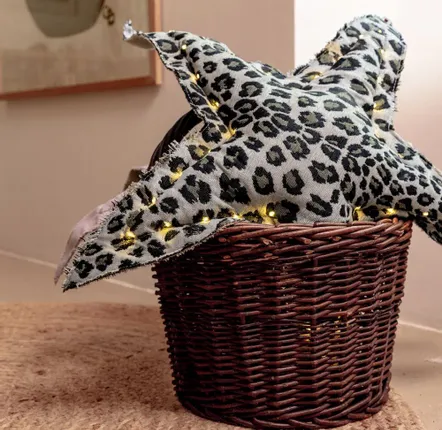 Wall lamps - LEOPARD luminous star - ROSE VELOURS