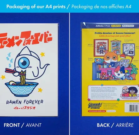 Poster - " Ramen Forever\ "” poster (Format 50x70cm, 30x40cm or A4) - YEAAAH! STUDIO