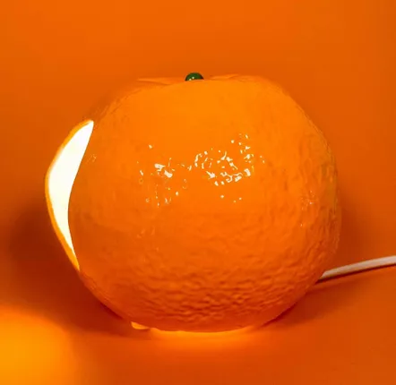 Table lamps - Orange fruit-shaped ceramic table lamp, NARAN - C-CRÉATION | BOUDET