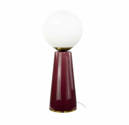 Table lamps - Burgundy ceramic, glass and metal table lamp, COLYNE - C-CRÉATION | BOUDET