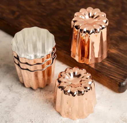 Cutlery set - Set of 12 Copper Canelé Molds - BELS & PEARL