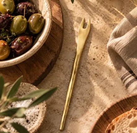Forks - The Olive Fork - Gold - L - BAZAR BIZAR LIVING