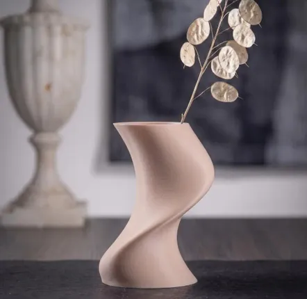 Aménagements pour bureau - Vase imprimé en 3D « BAILE » | Beige - AUURA